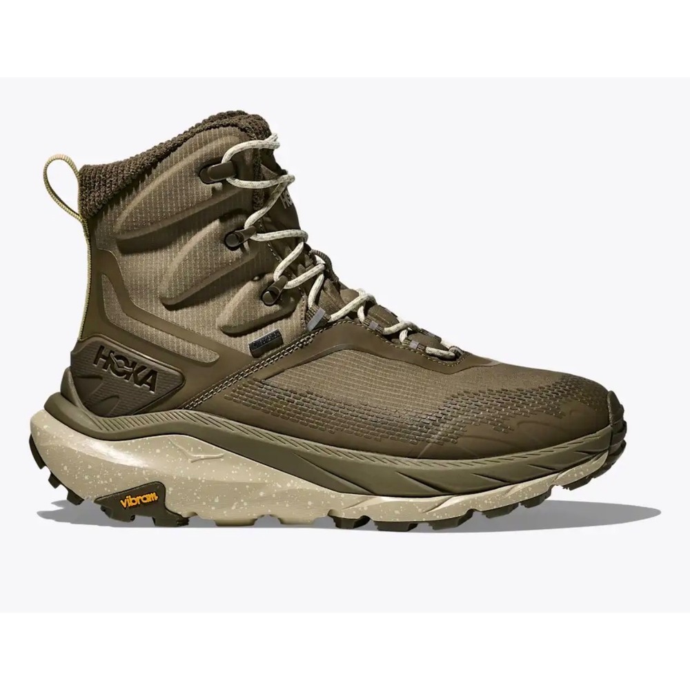 Hoka Kaha Frost Mens 10.5 Green Excellent Gore-Tex Primaloft Vibram - Picture 4 of 12